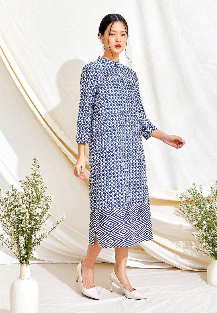 Fish Scales Cheongsam Dress