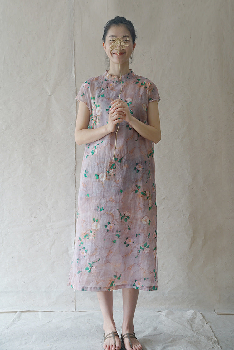 Camellia Cheongsam Dress