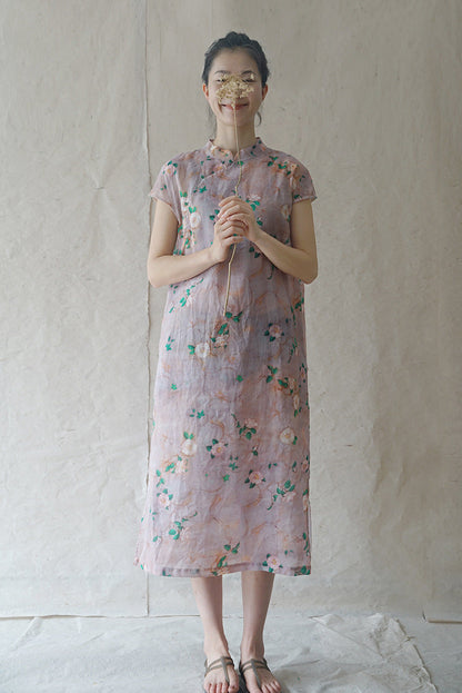 Camellia Cheongsam Dress