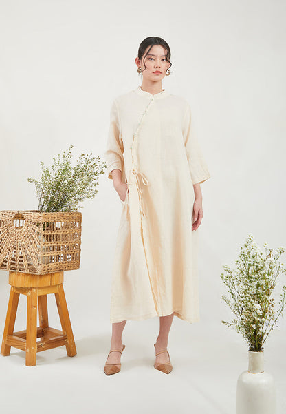 Linen Cheongsam Dress