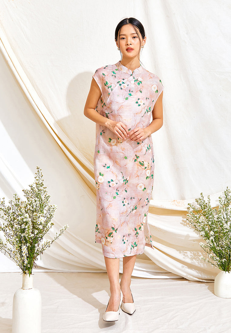 Camellia Cheongsam Dress